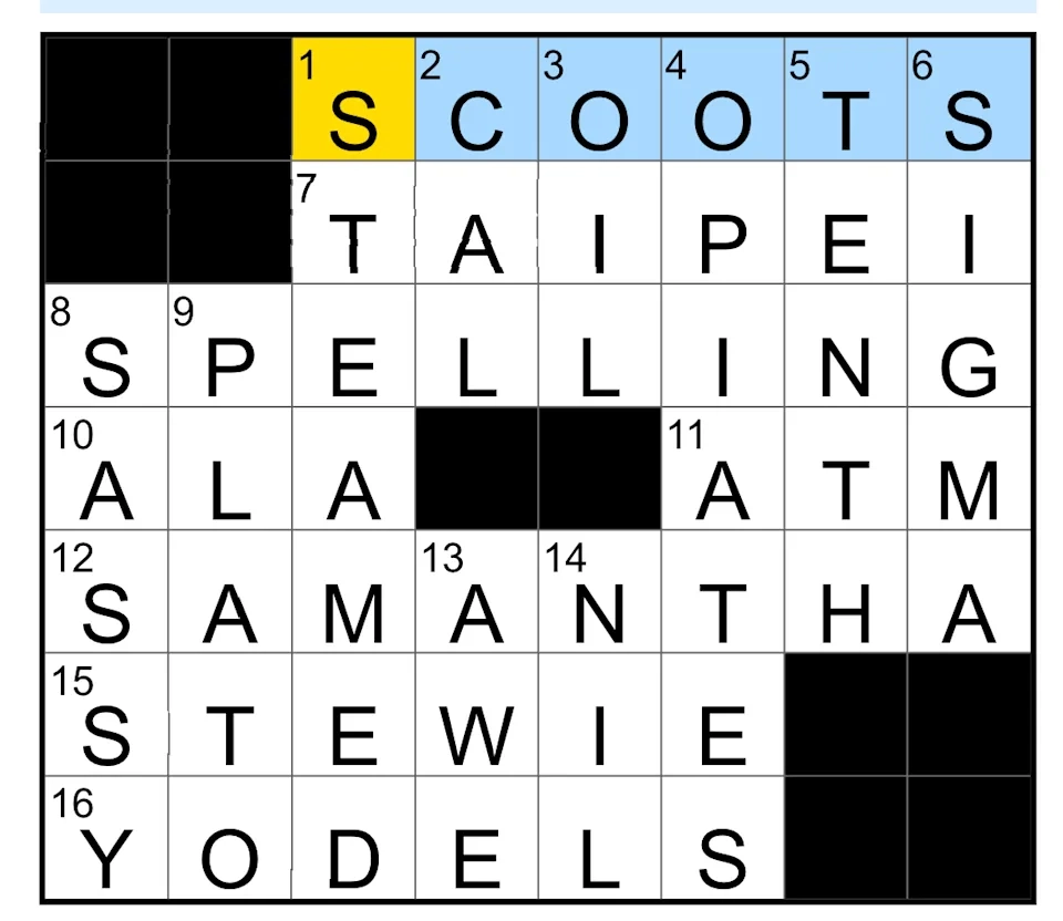 Today s NYT Mini Crossword Answers For Saturday Nov 22