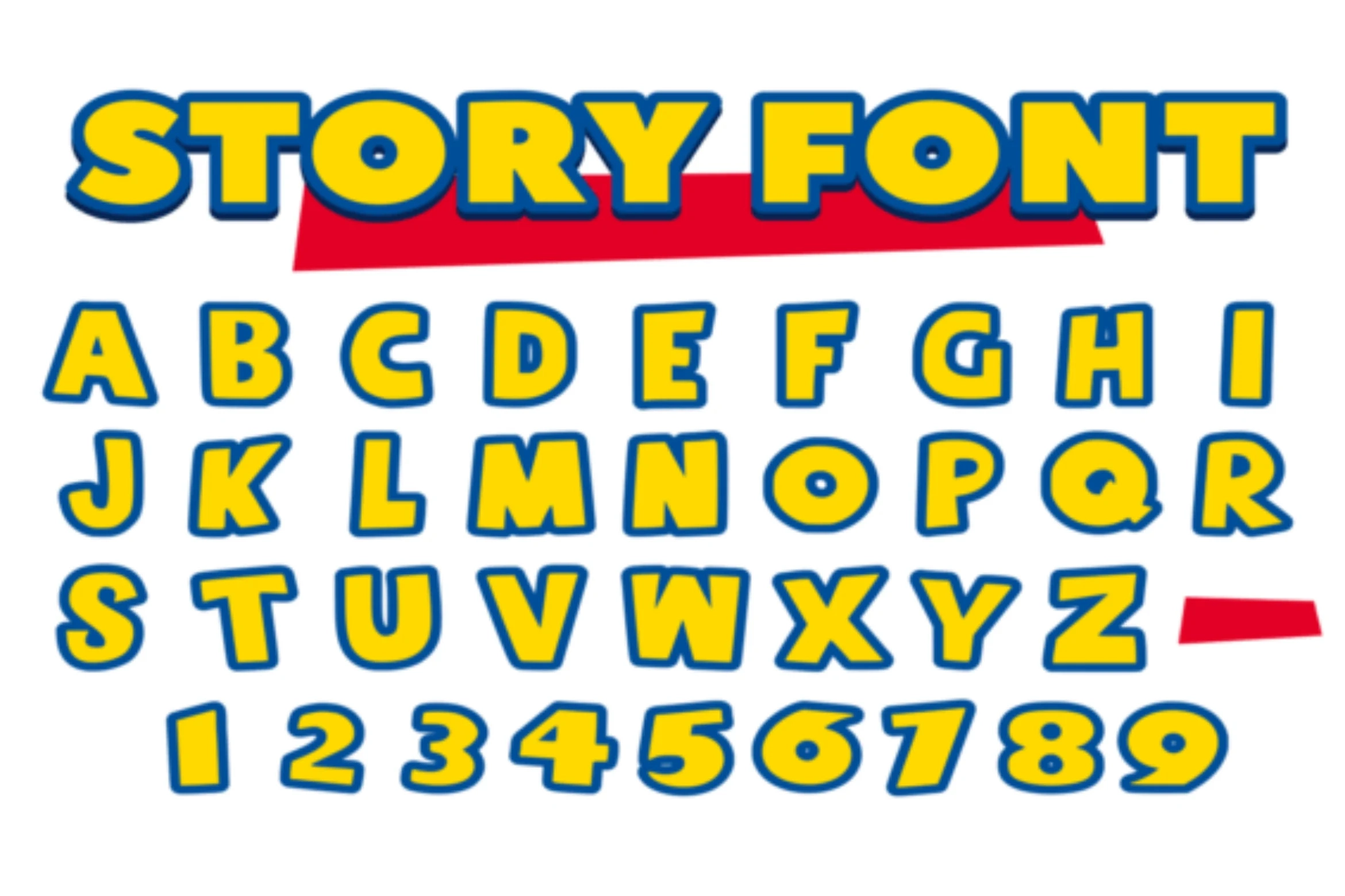 Toy Story FONT SVG Toy Story SVG Toy Story Alphabet Svg Toy Story Letters Toy Story Numbers Svg Toy Story Clipart Toy Story Letters Etsy
