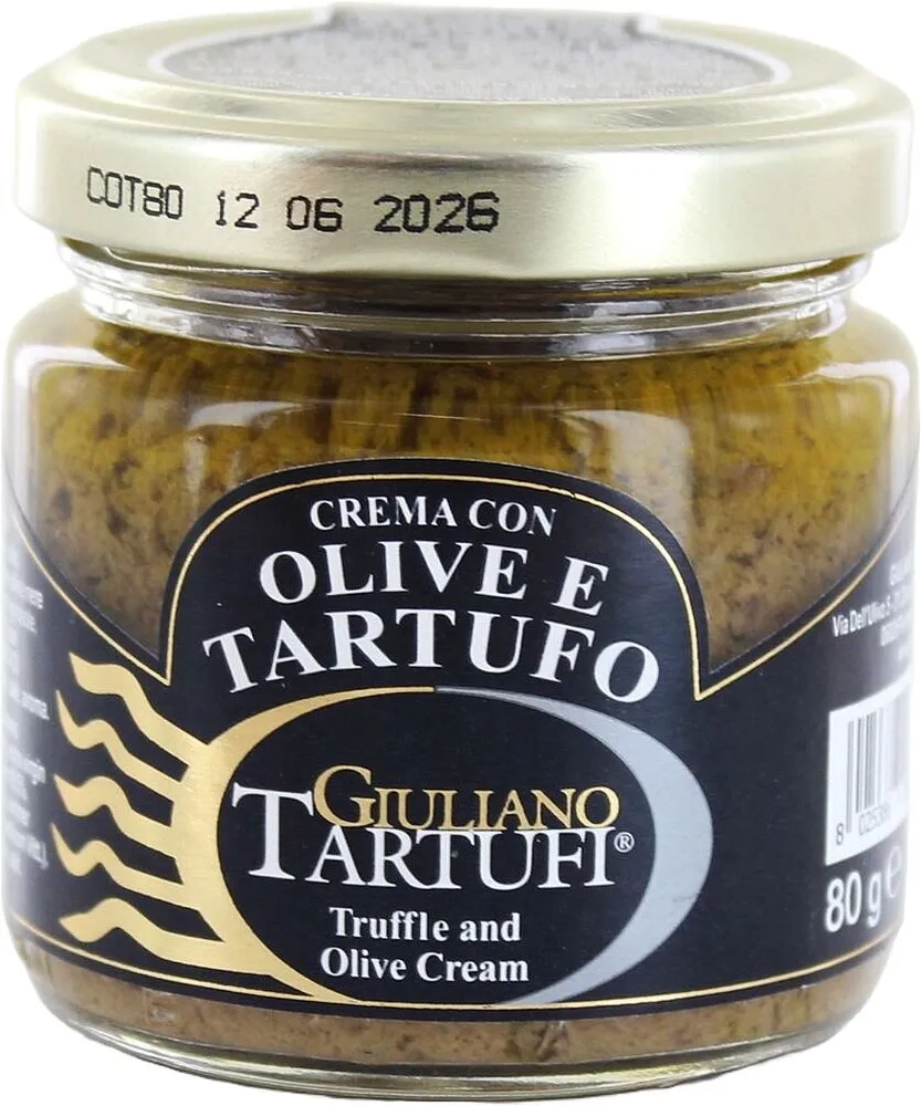 Truffle Olive Paste GiulianoTartufi 80g Sas am
