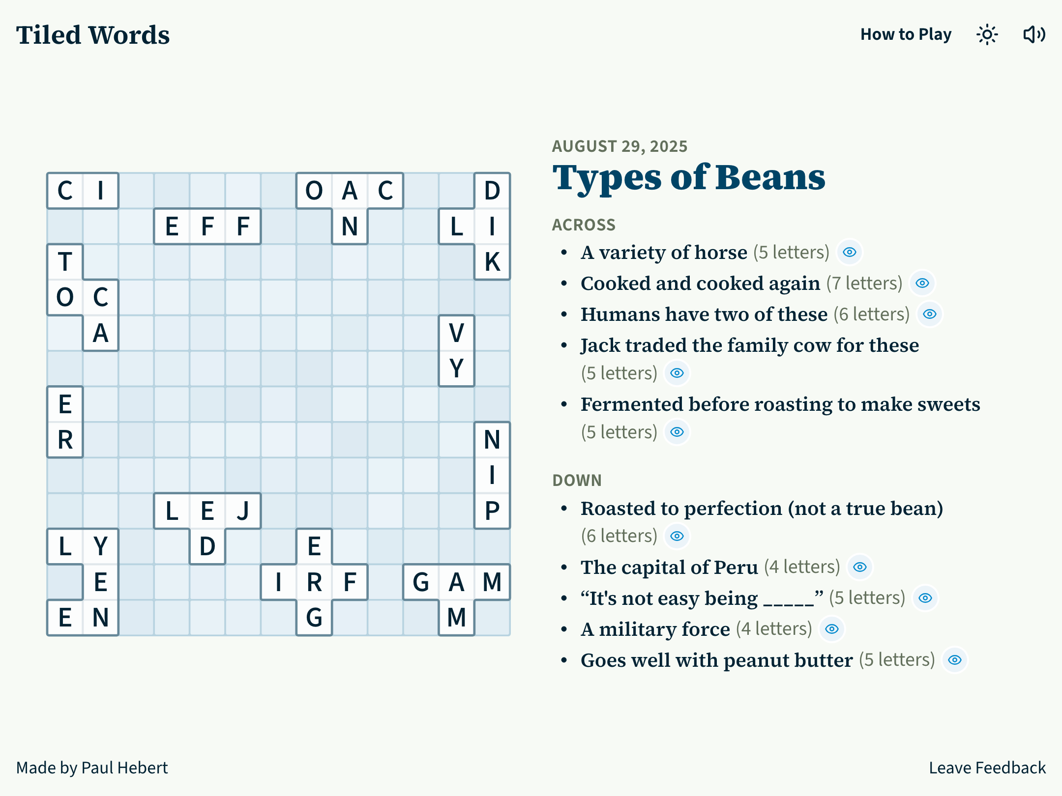 Try The Demo Of My Daily Word Puzzle Tiled Words R puzzlevideogames