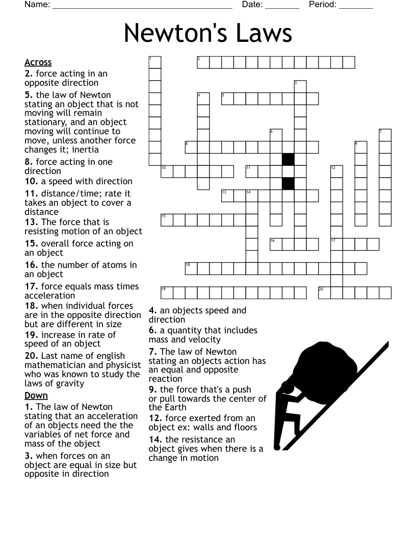Types Of Forces Crossword WordMint