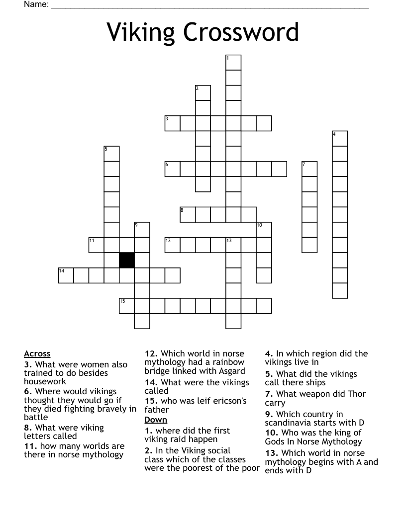 Viking Crossword WordMint