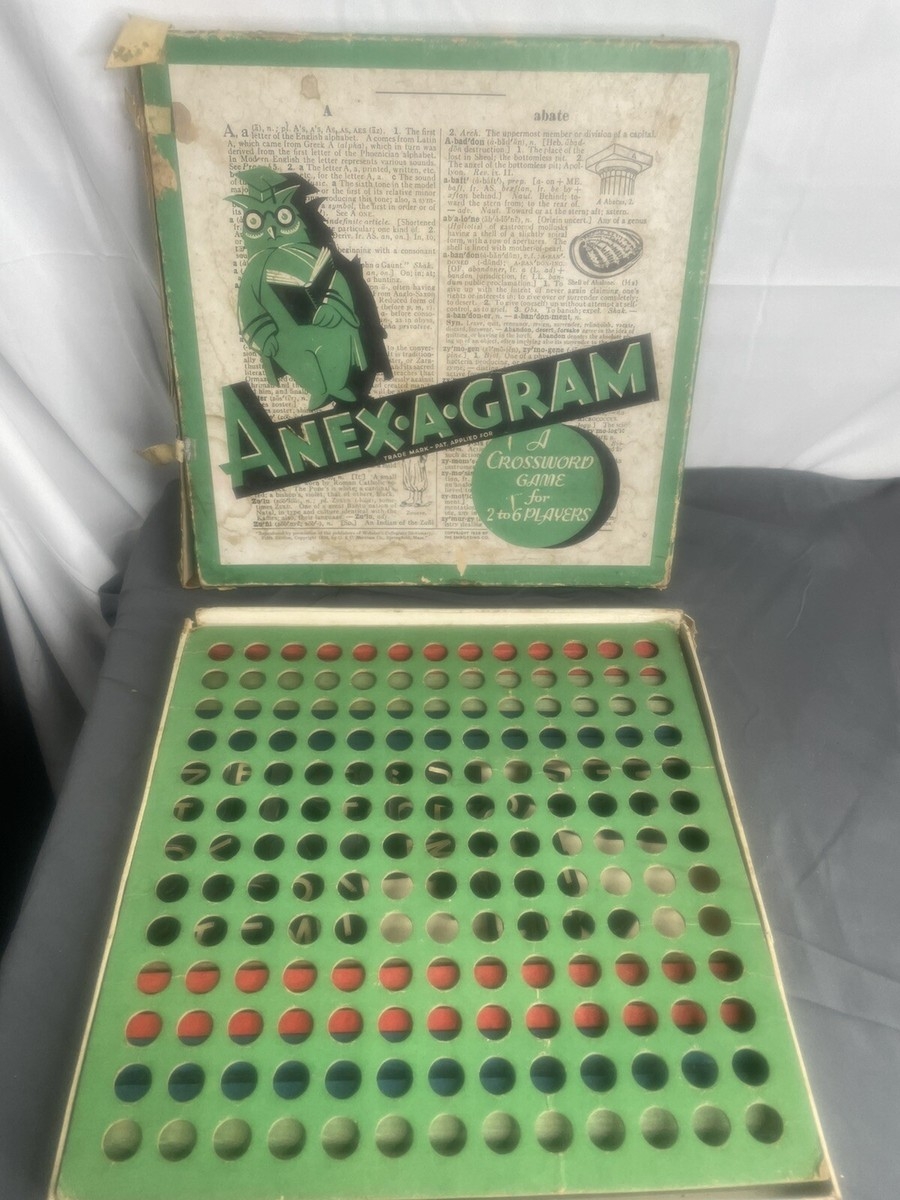Vintage 1938 Anex A Gram A Crossword Game For 2 6 Players Very Rare No 801 EBay