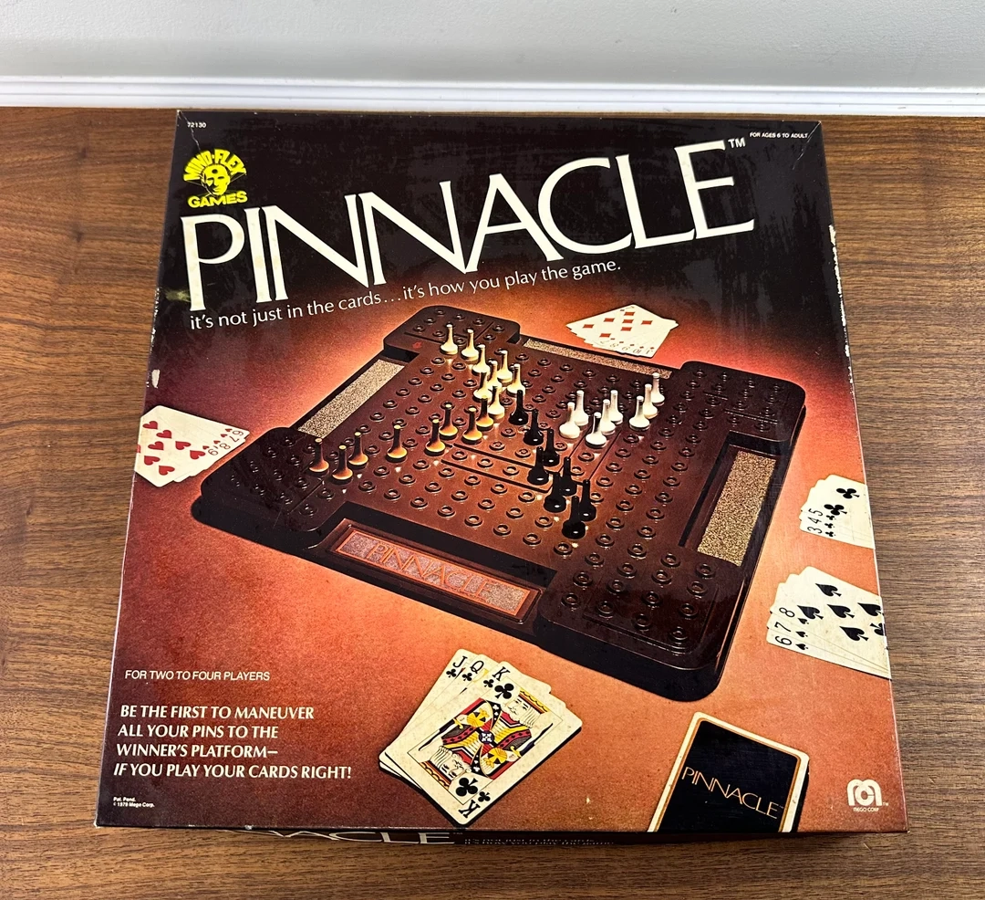 Vintage 1979 Pinnacle Rummy Like Game With Board And Cards Complete Etsy Australia