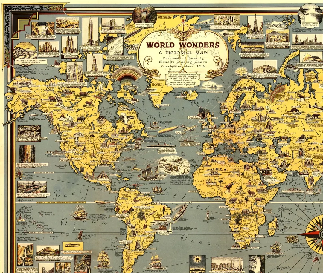 Vintage Map Puzzle Puzzler s Quest Deduction Game Etsy