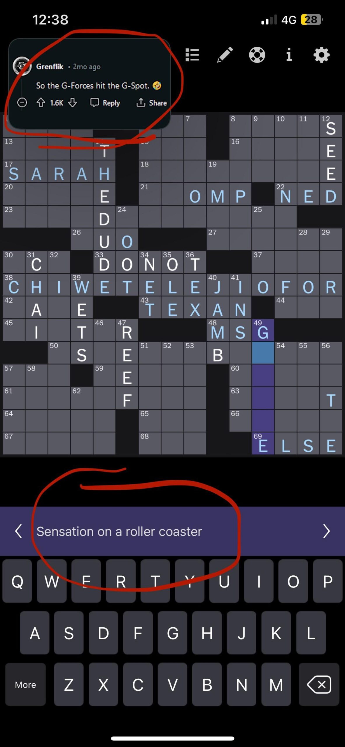 Was Doing The NYT Crossword Today While Watching The New Confessions Vid And This Clue Showed Up At The Perfect Time R codyko