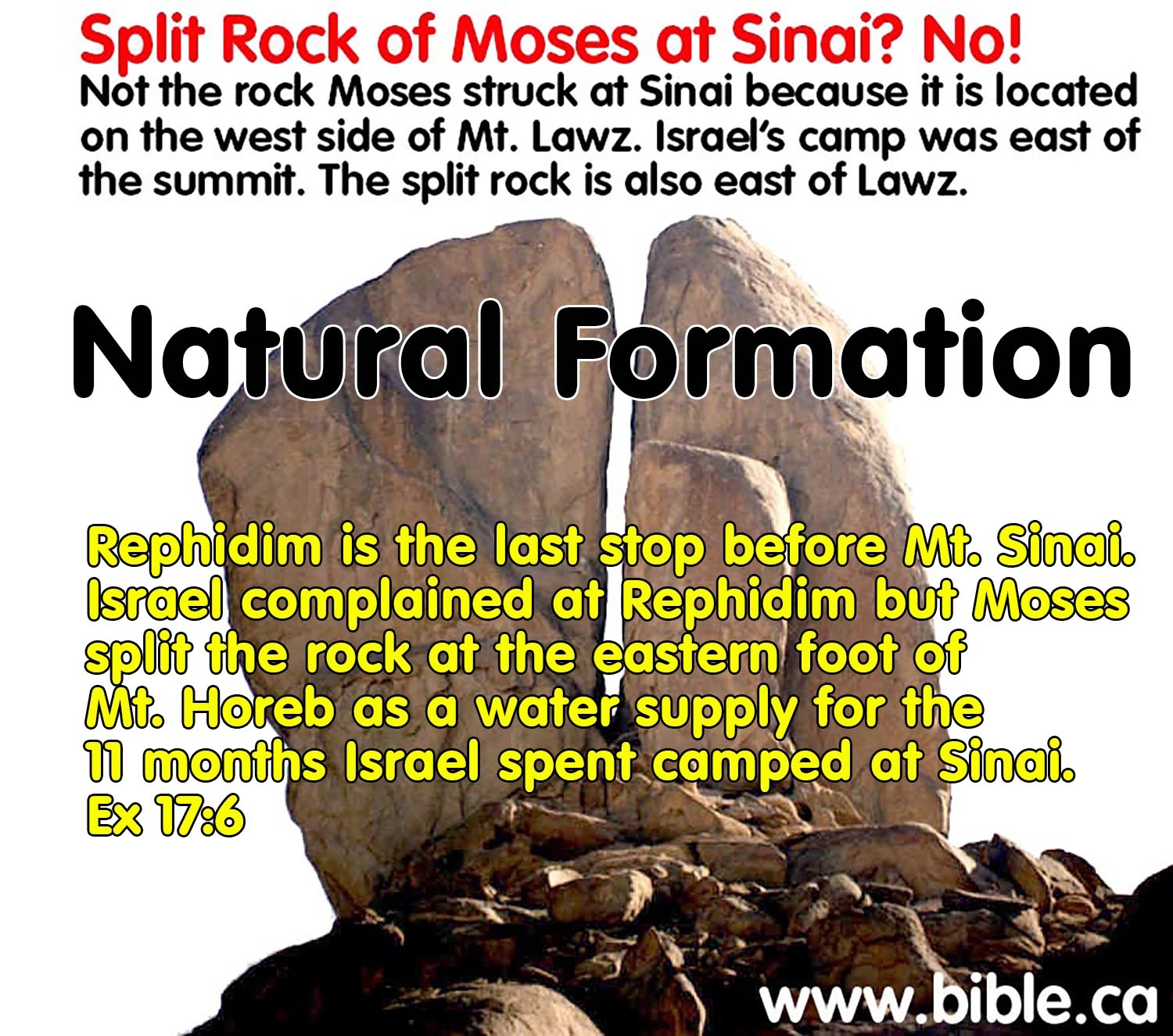 Water From A Rock Mt Sinai Lawz And Kadesh Petra Wadi Musa Wadi Of Moses