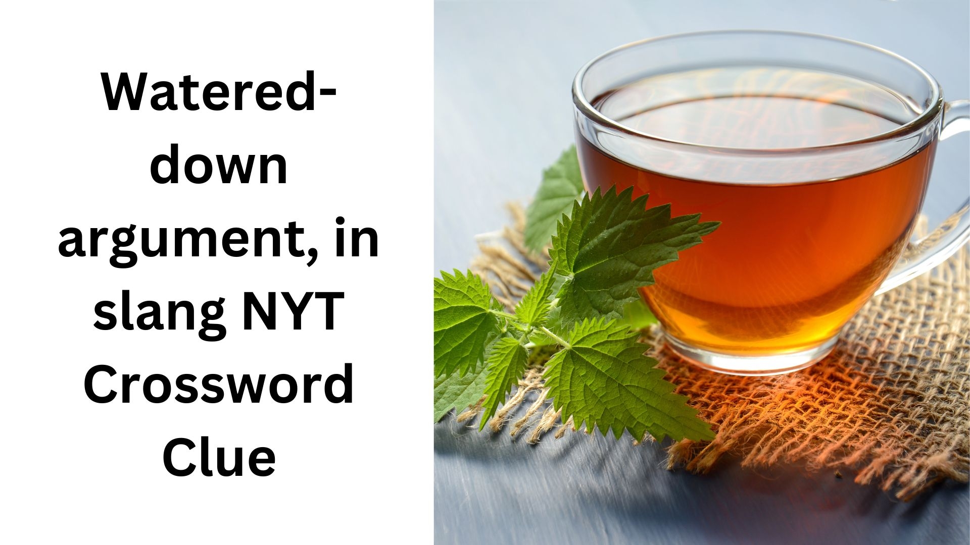 Watered down Argument In Slang NYT Crossword Clue December 7 2024