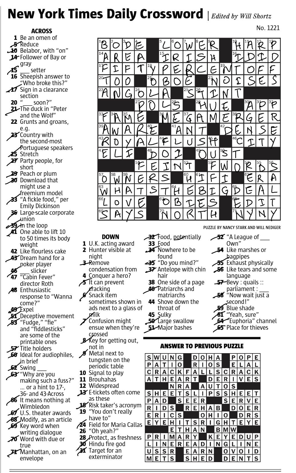 Wed 1 25 2023 Hard And Easy These Are Syndicated Crosswords From By Crossword Fan Medium