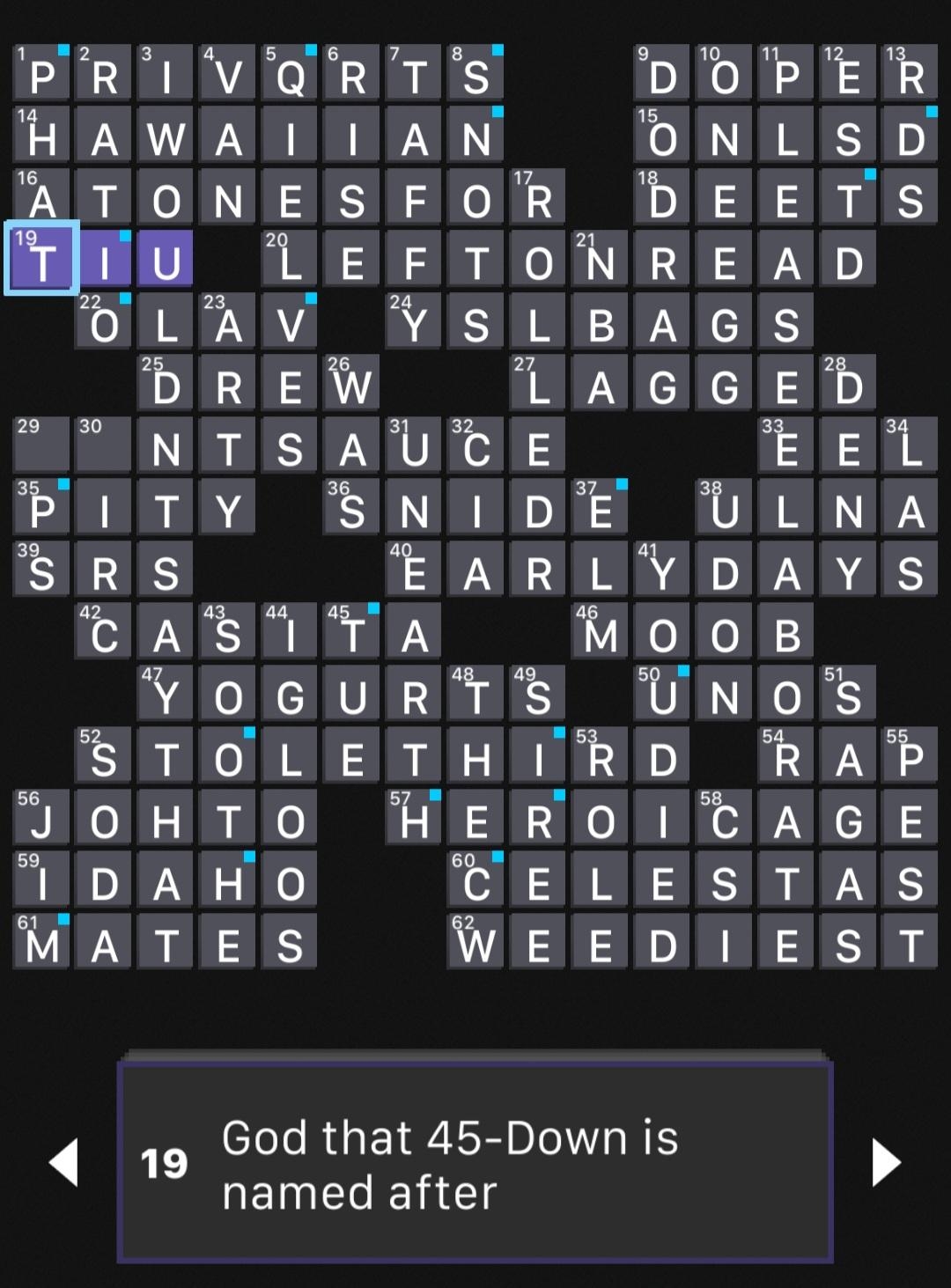 What Are These Crossword Puzzle Clues Talking About R whatisit What Are These Crossword Puzzle Clues Talking About R whatisit