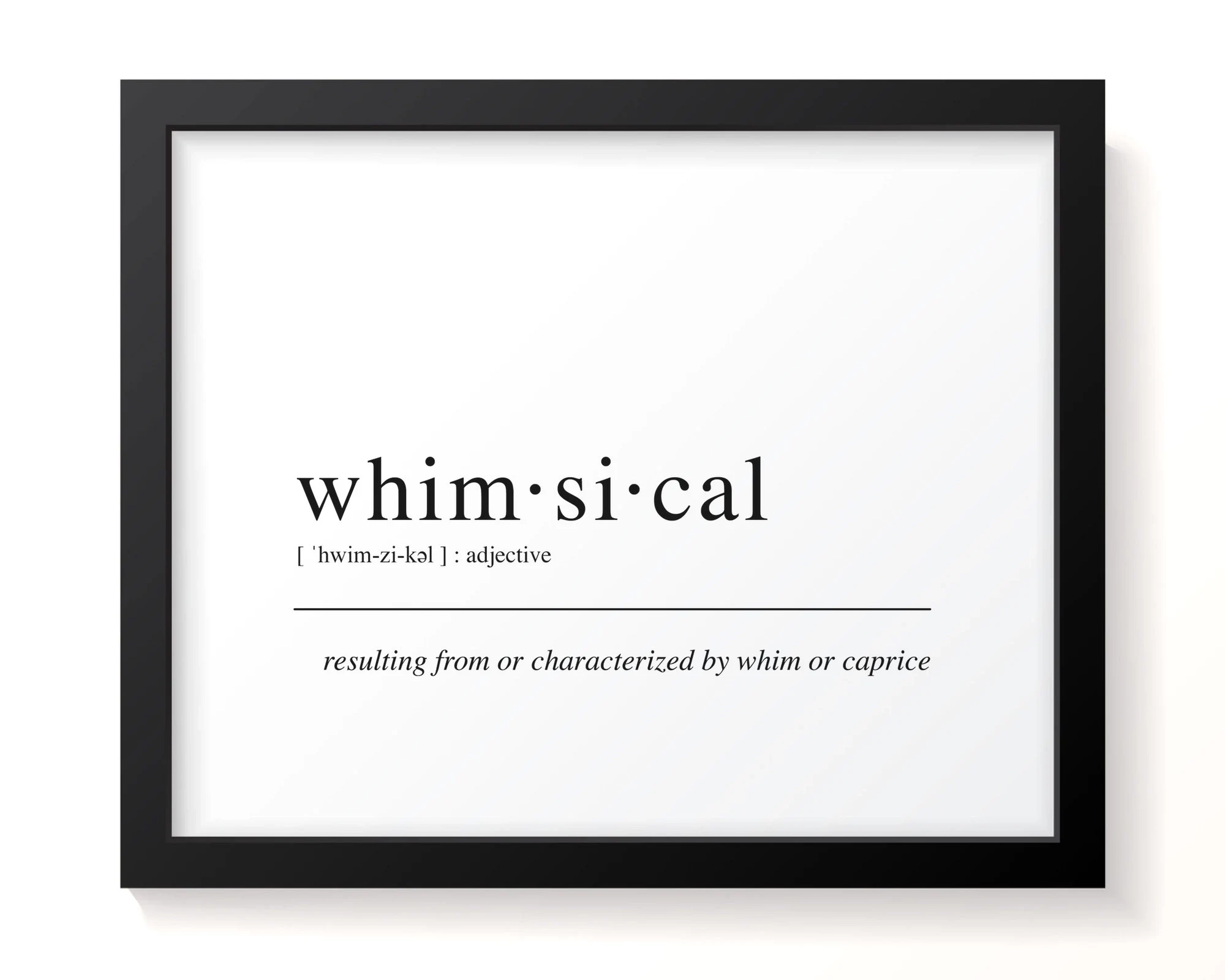 Whimsical Definition Print Dictionary Art Print Fun Art For Girls Room Boys Room Play Room Wall Decor Etsy