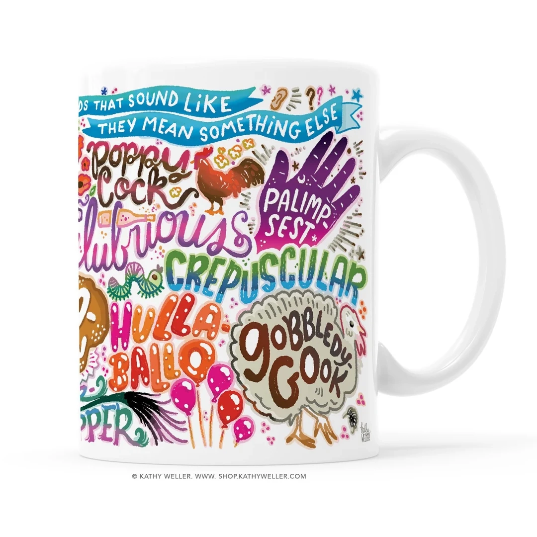 Word Nerd Mug Illustrated Words That Sound Alike Etsy Word Nerd Mug Illustrated Words That Sound Alike Etsy