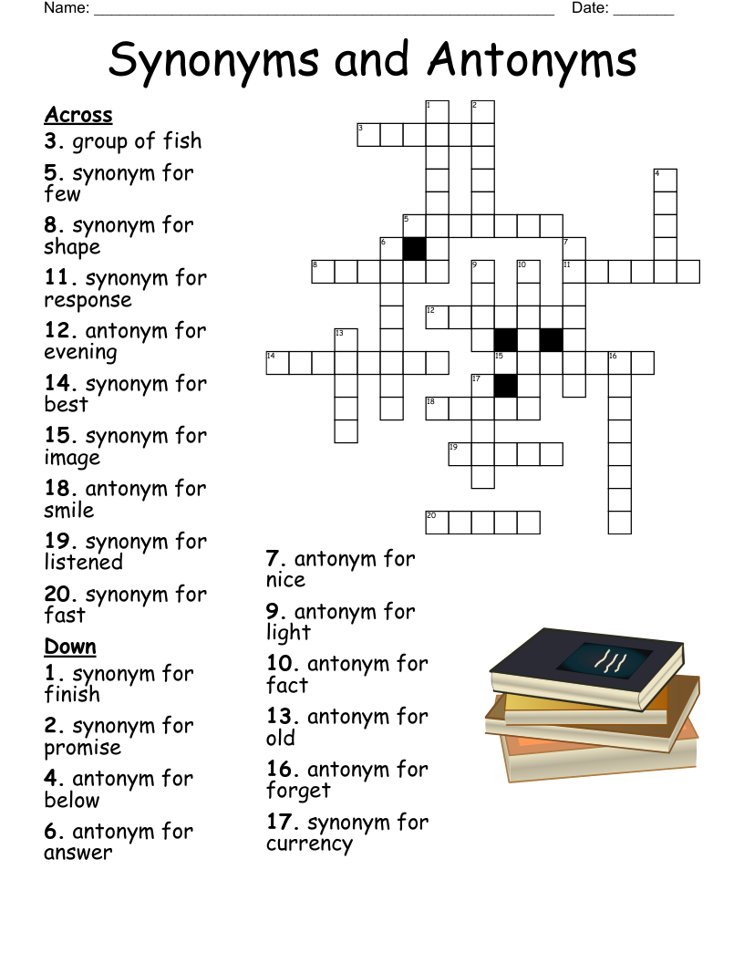 Word Sort Crossword WordMint