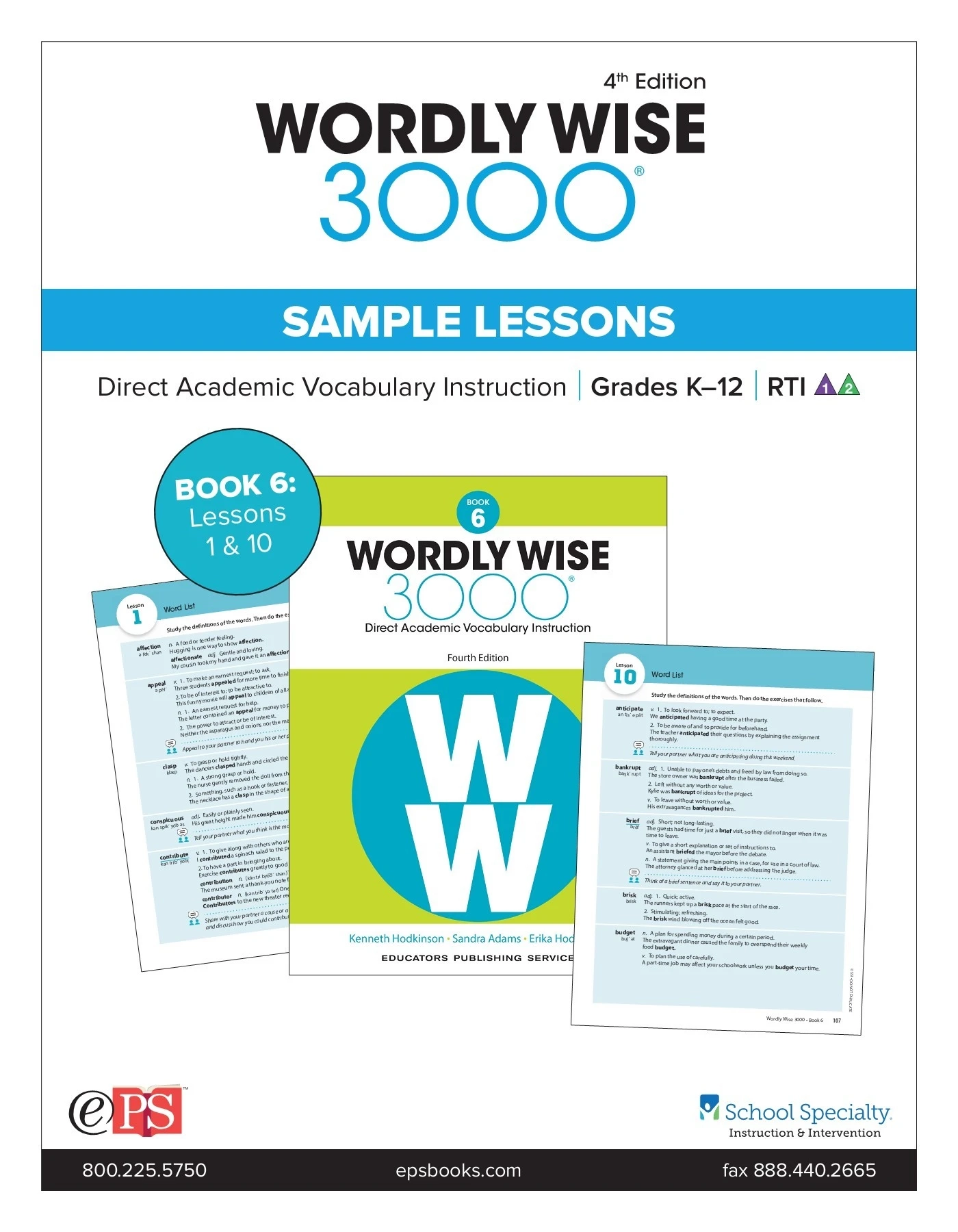 Wordly Wise 3000 4th Edition 6 12 Sample Lessons Flipbook By School Specialty FlipHTML5