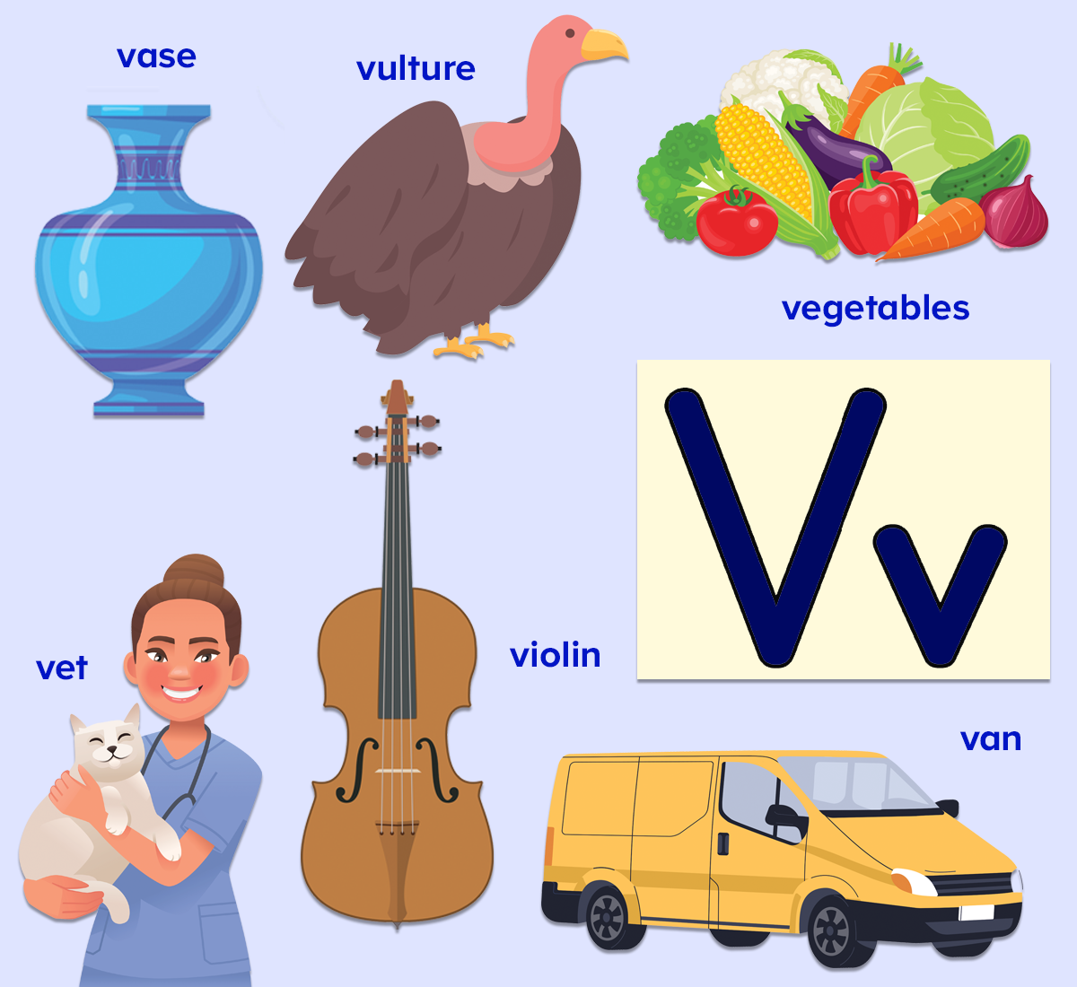 Words That Start With The Letter V For Kids ABCmouse