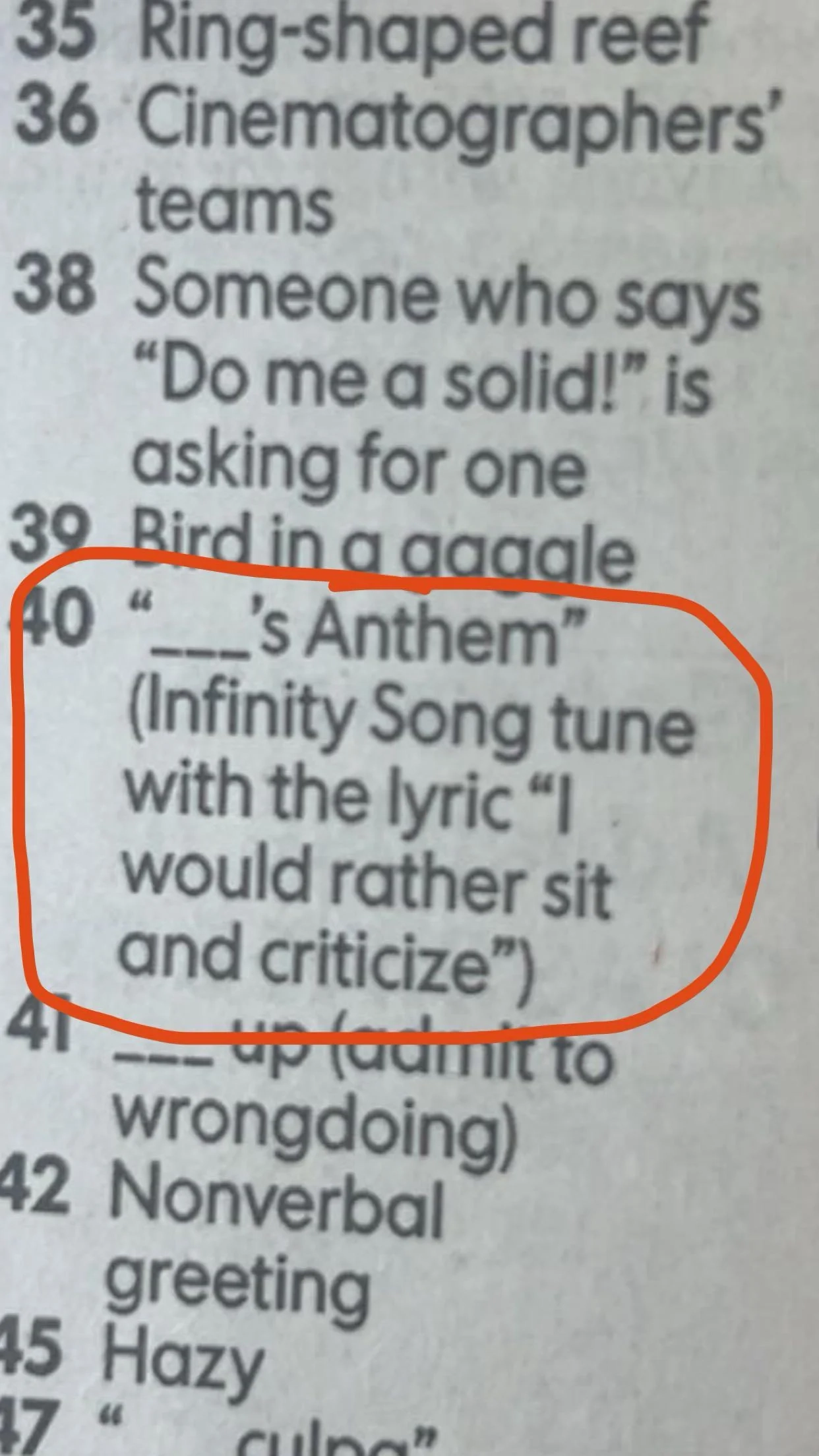 criticize crossword clue