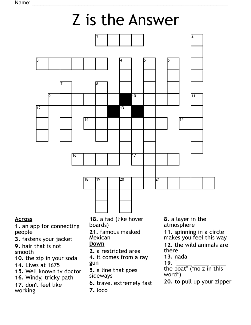 what's new response crossword
